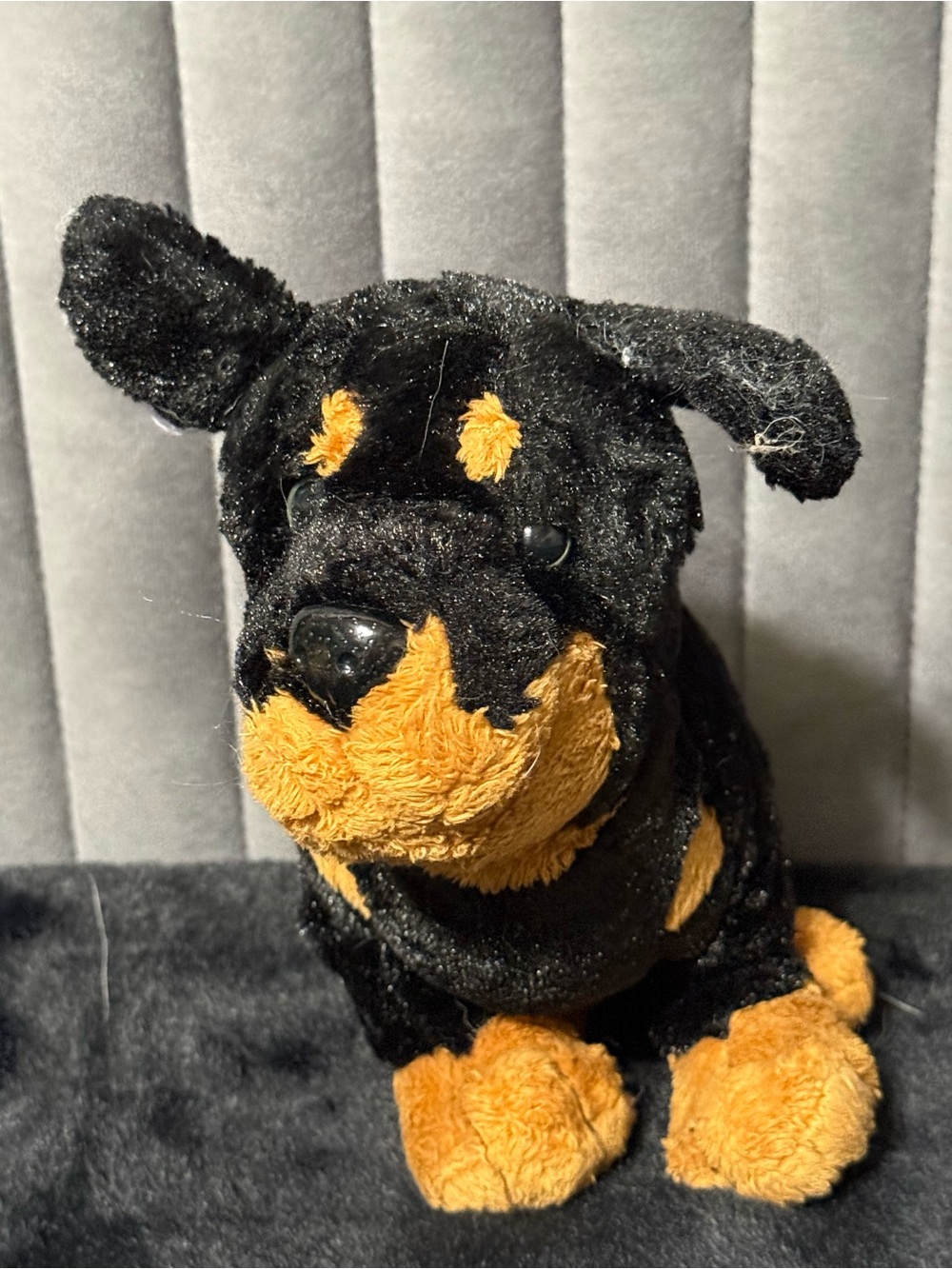 Ganz Webkinz Rottweiler Dog Plush Black Tan Stuffed Animal Puppy Toy